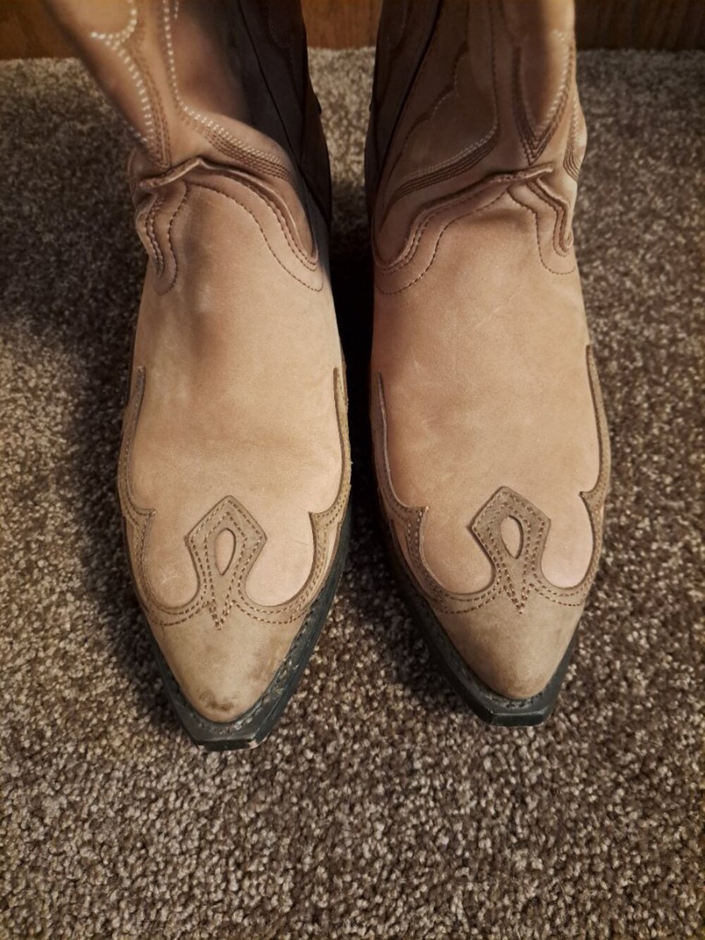 Vintage WRANGLER RB889 W.B. Masterson Special Edition Leather Cowboy Boots - Picture 6 of 10